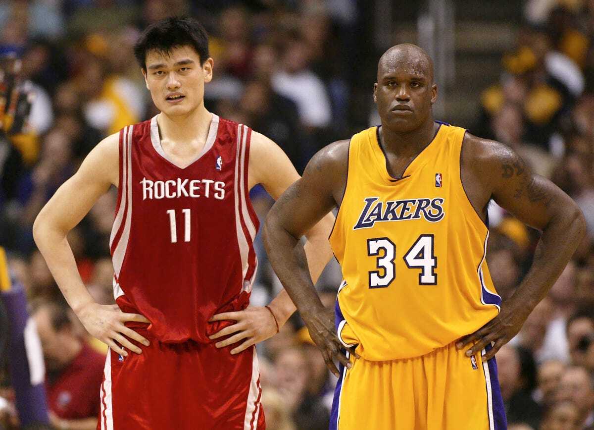 Shaq and Yao Ming