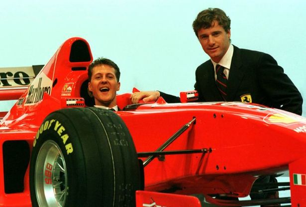 Michael Schumacher and Eddie Irvine