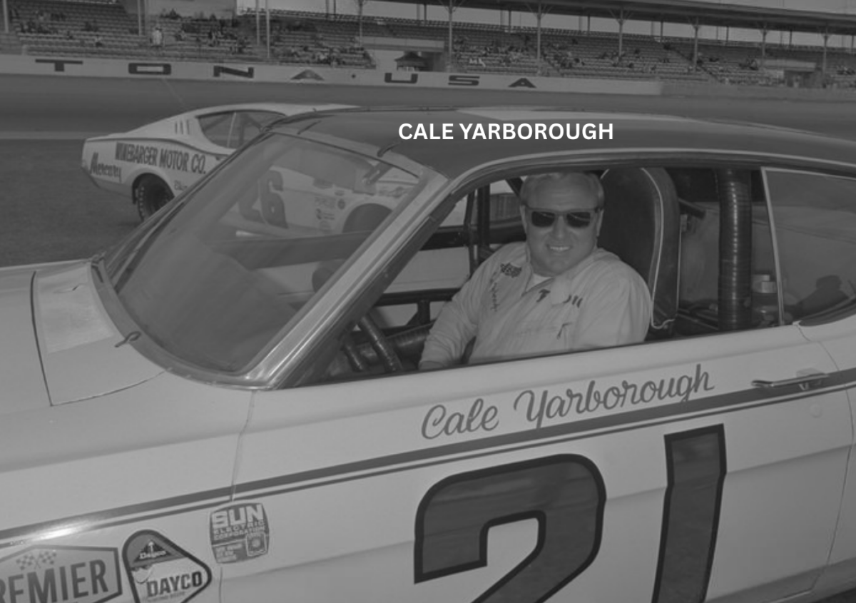 Cale Yarborough inside the car
