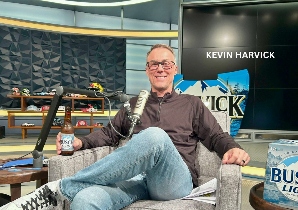 Kevin Harvick in the frame