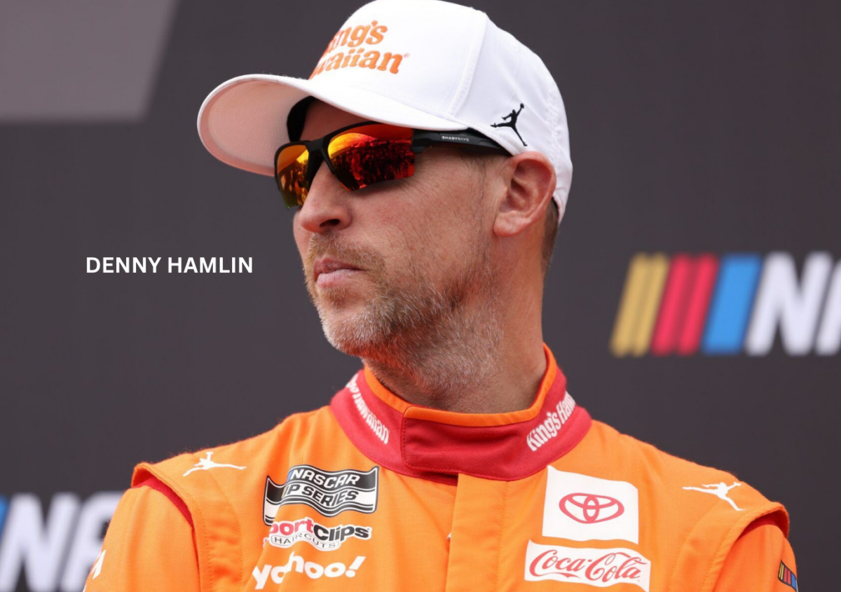 NASCAR driver Denny Hamlin in the frame