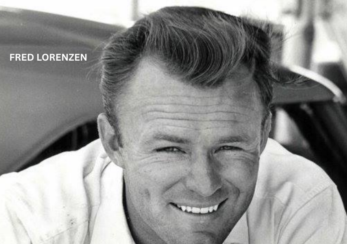 Former NASCAR driver Fred Lorenzen in a candid