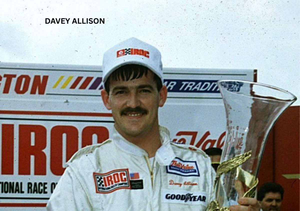 Davey Allison with the title