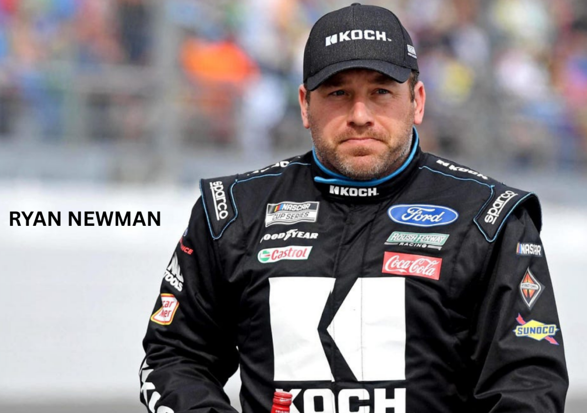 NASCAR racer Ryan Newman in a race