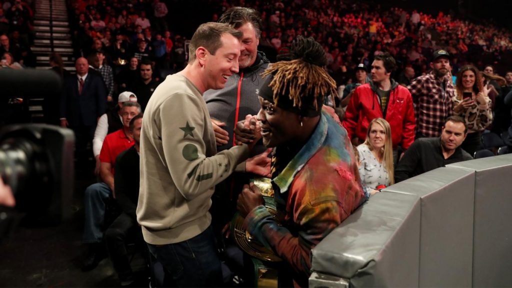 R-Truth and Kyle Busch WWE 24/7 championship