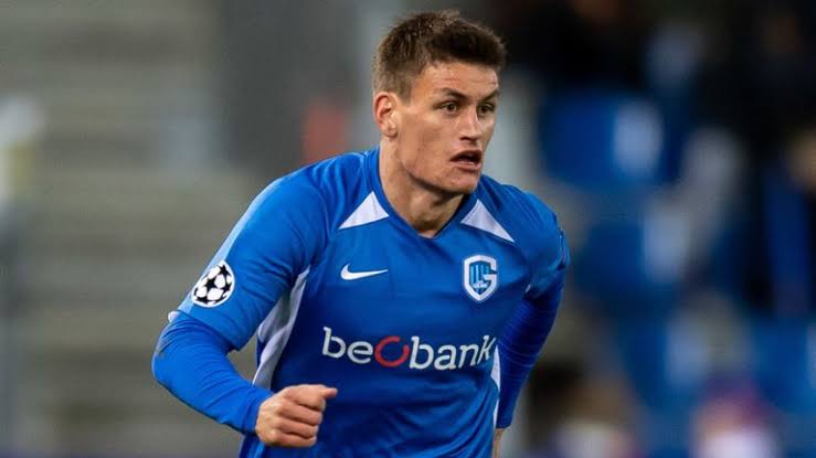 Genk's Joakim Maehle has been linked with a move to Southampton