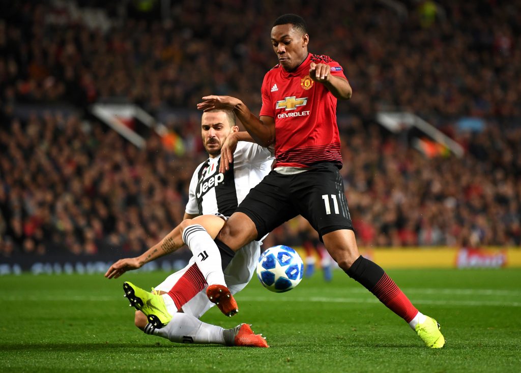 Anthony Martial (R) in action against Juventus (Getty Images)