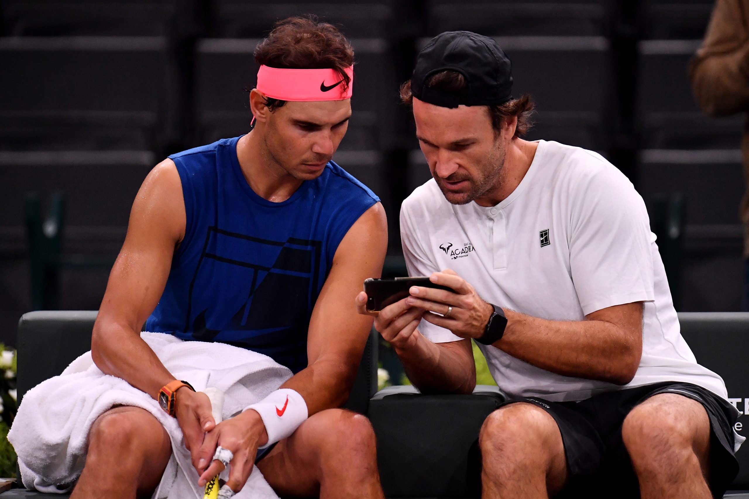 Who is the current coach of Spaniard Rafael Nadal?