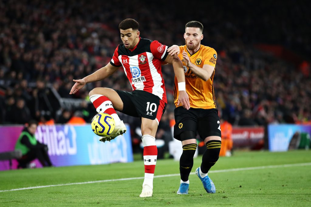 Che Adams (L) in action against Wolves (Getty Images)