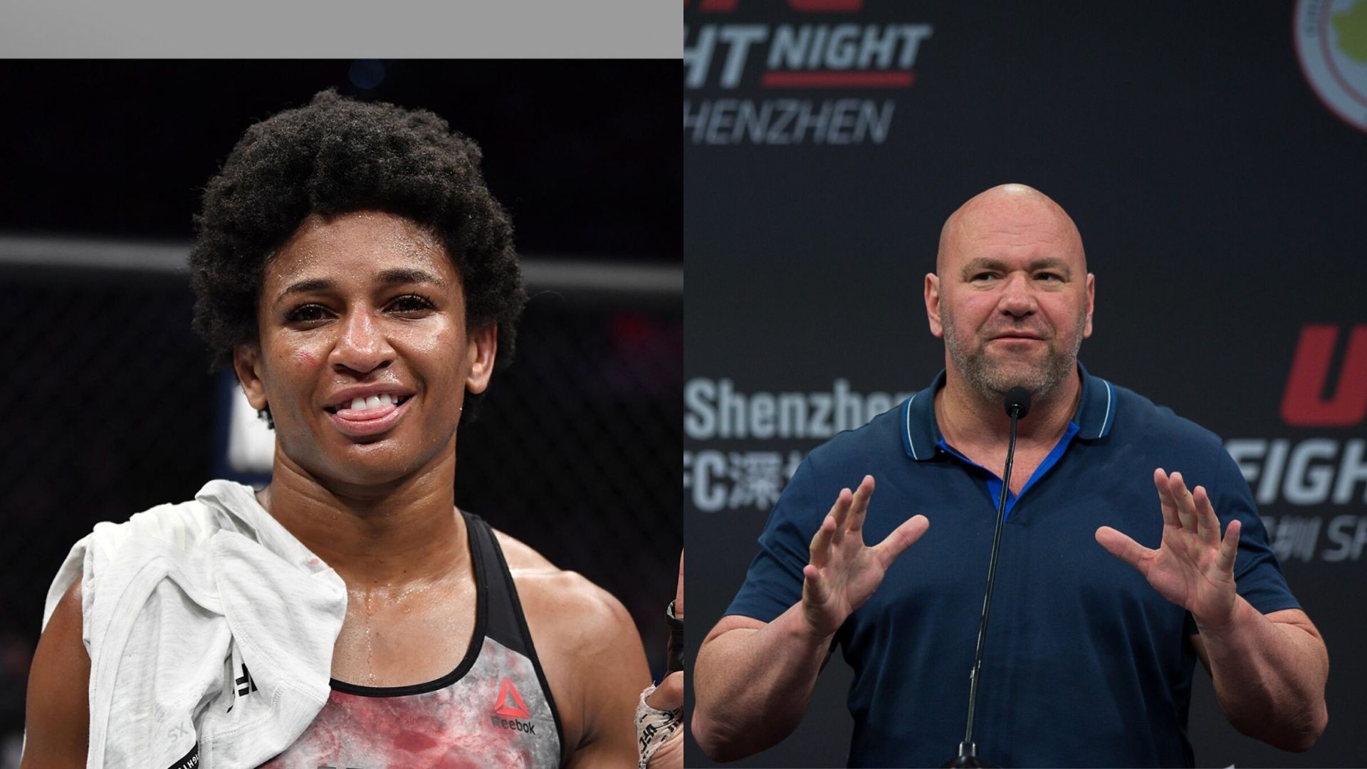 Angela Hill decided to poke some fun at Dana White after his private UFC island reveal