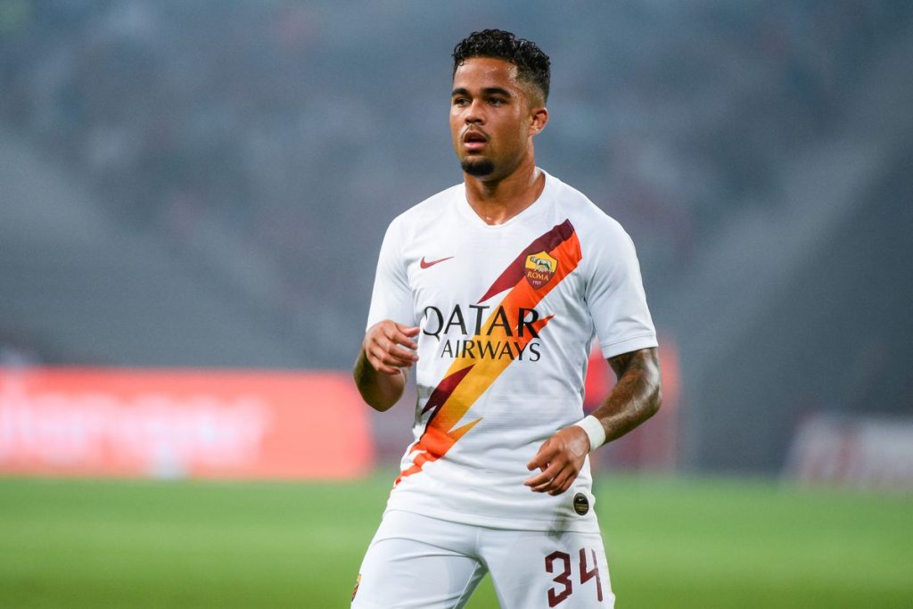 Justin Kluivert in action for AS Roma (Getty Images)