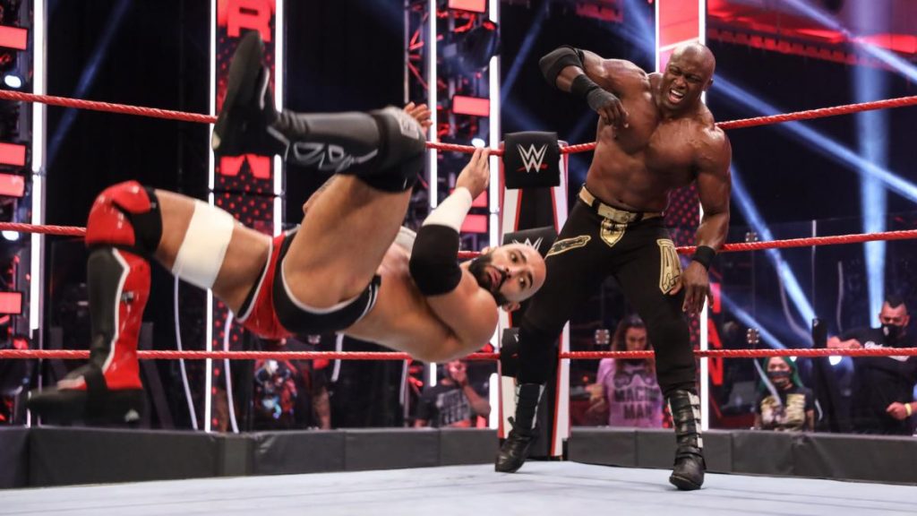 Lashley defeated Ricochet on Raw 
