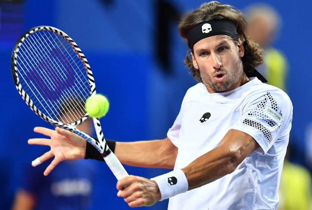 Spain's Feliciano Lopez in action during one of his matches back in February.