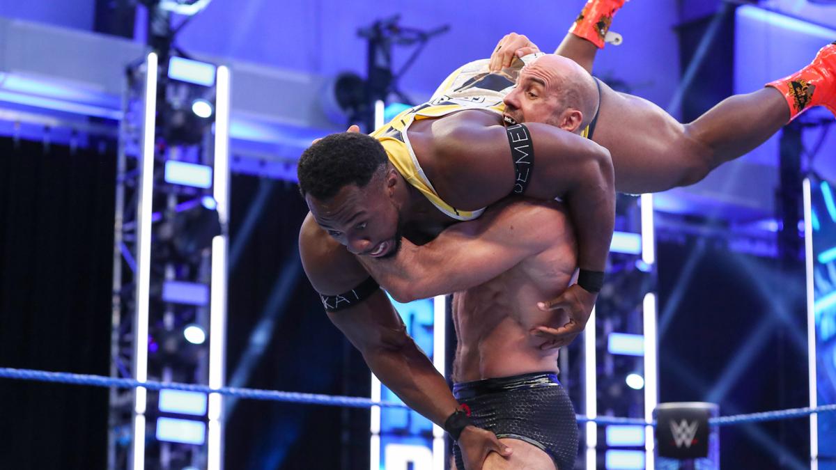 Cesaro and Big E in action on SmackDown