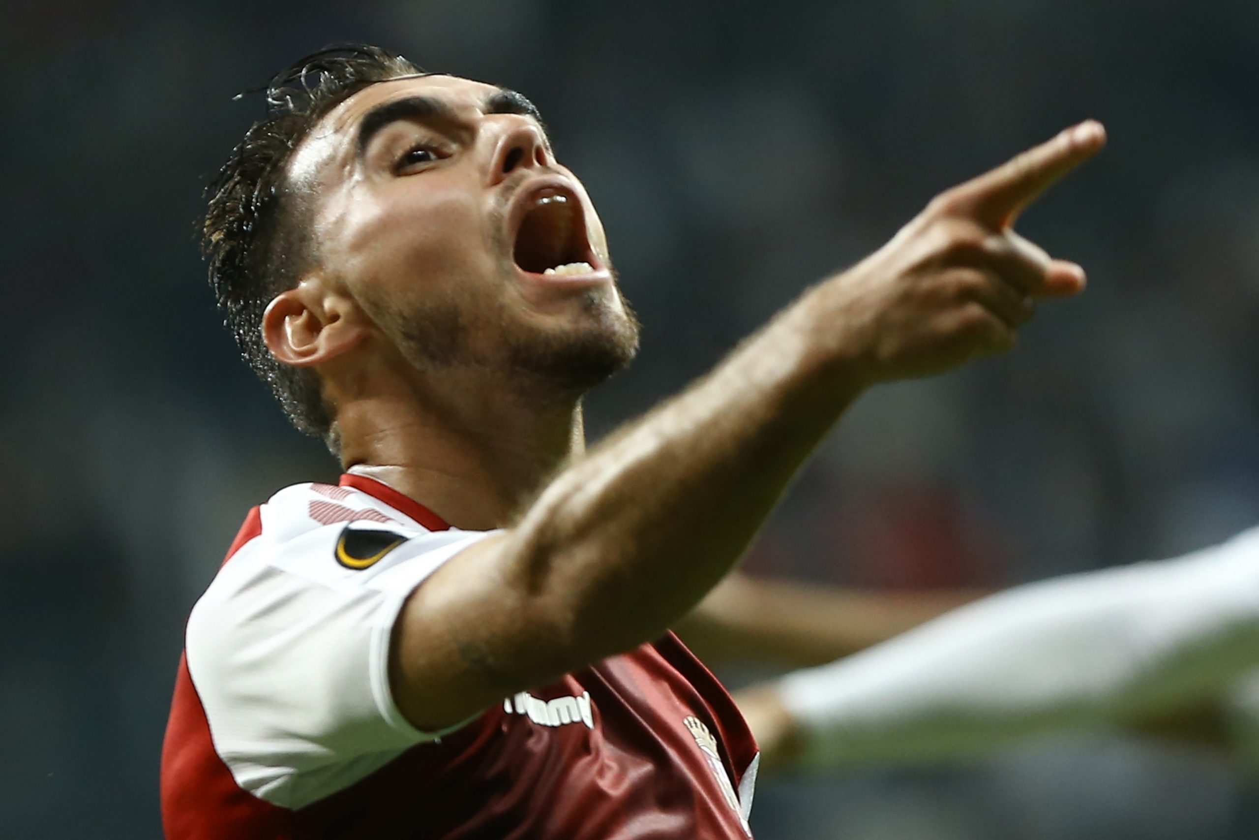 Ricardo Horta celebrates after scoring a goal against Besiktas in the Europa League (Getty Images)