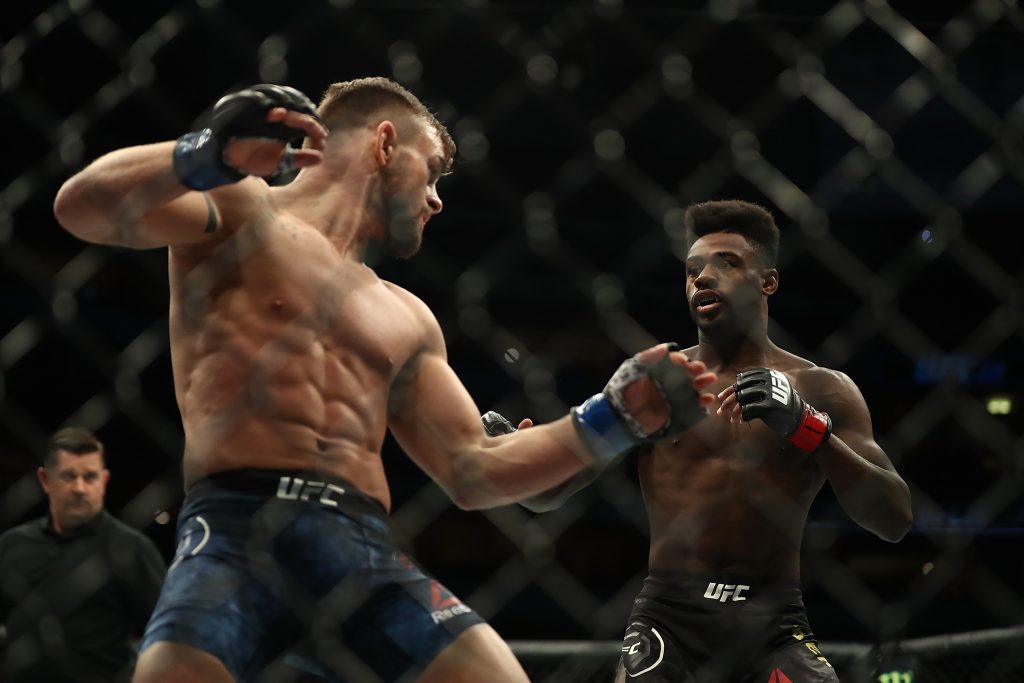 Cody Stamann and Aljamain Sterling at UFC 228