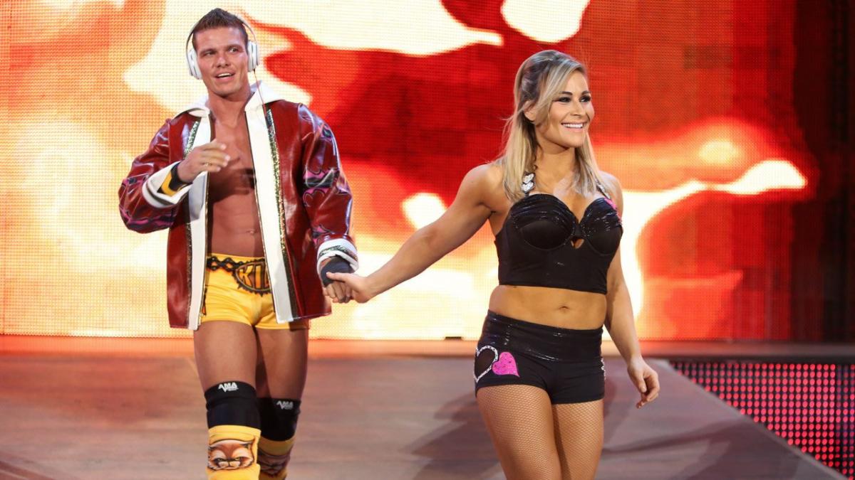 Natalya and her husband Tyson Kidd during their WWE days
