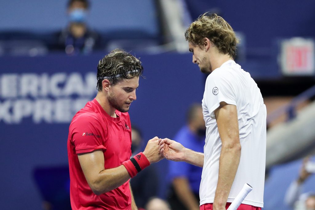 Alexander Zverev lost the 2020 US Open final to best friend Dominic Thiem