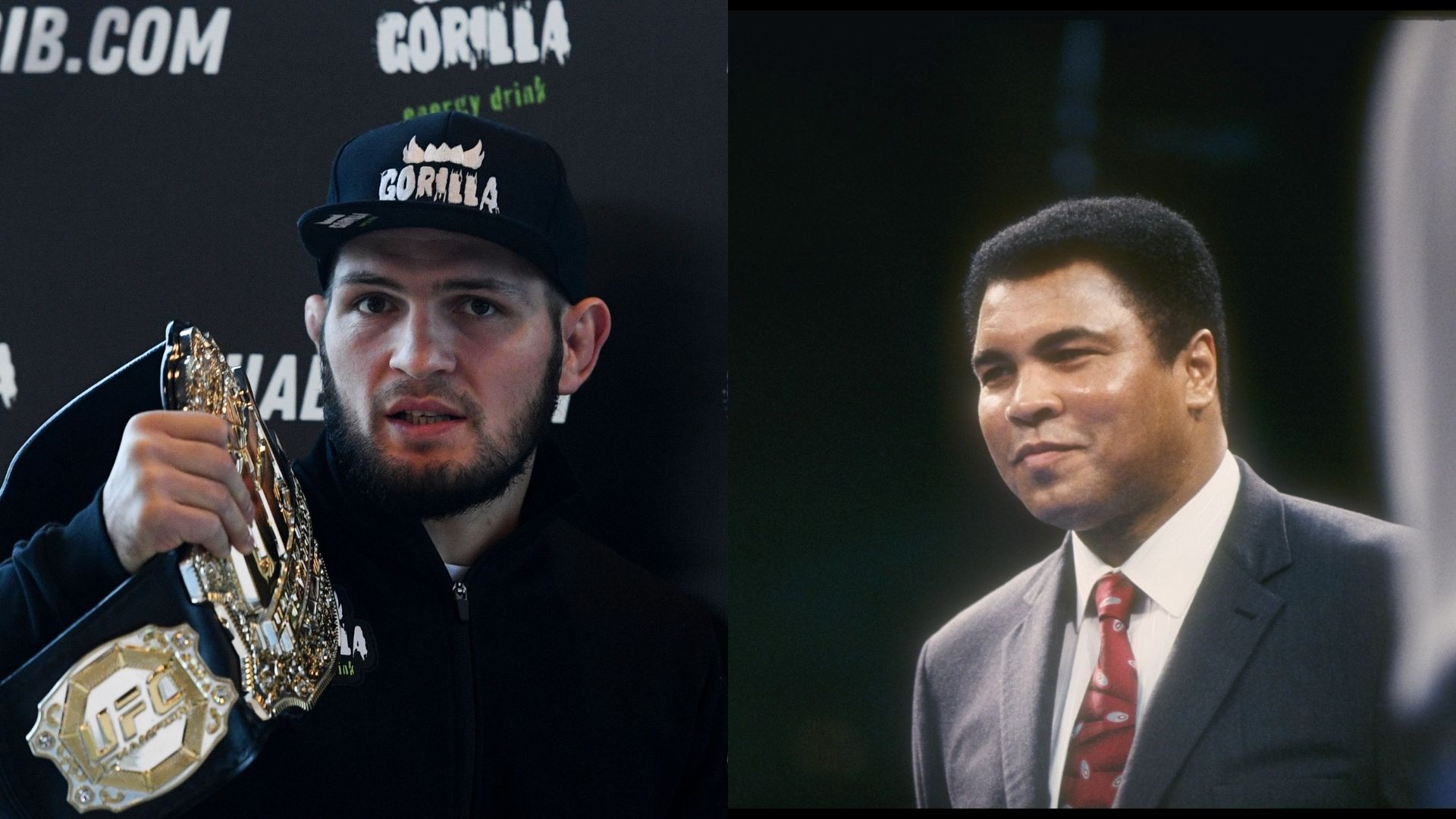 Khabib Nurmagomedov and Muhammad Ali are two of the greatest in their sports