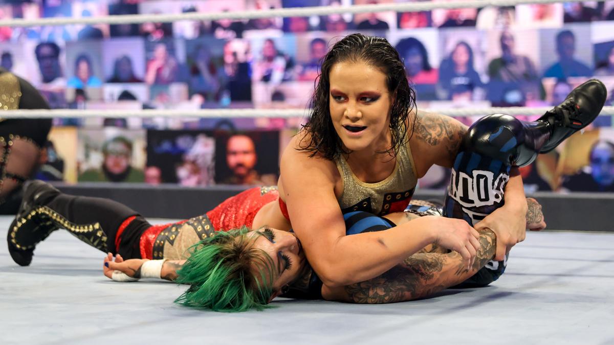 Shayna Baszler after knocking out Ruby Riott at Survivor Series