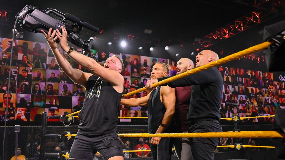 Pat McAfee came out with the Kings of NXT