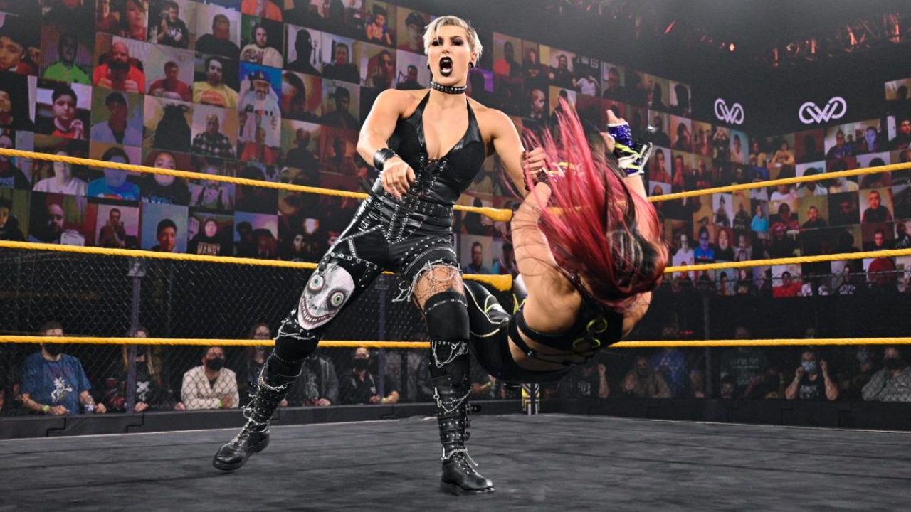 Rhea Ripley in action