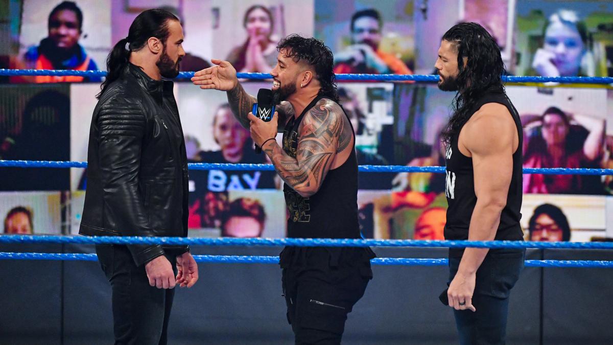 Jey Uso interrupted Roman Reigns and Drew McIntyre