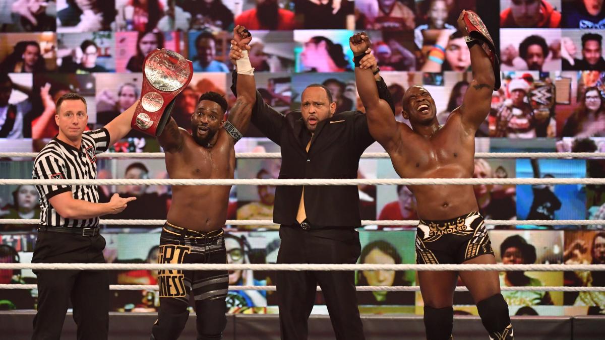 Shelton Benjamin and Cedric Alexander became tag champions at TLC 2020