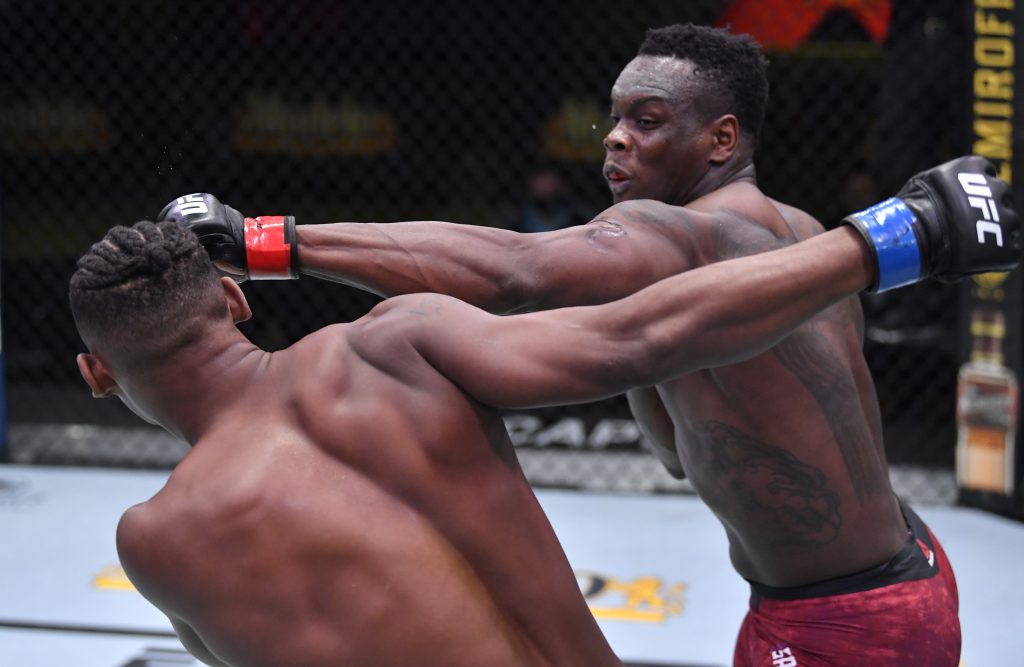 Ovince Saint Preux punches Jamahal Hill 