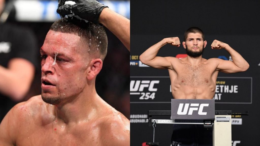 Nate Diaz and Khabib Nurmagomedov share bad blood after the 2015 slap incident..