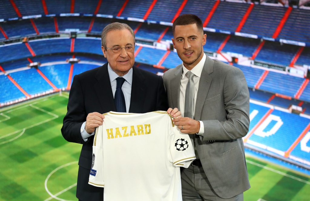 Florentino Perez (L) is the chairman of the European Super League. (GETTY Images)