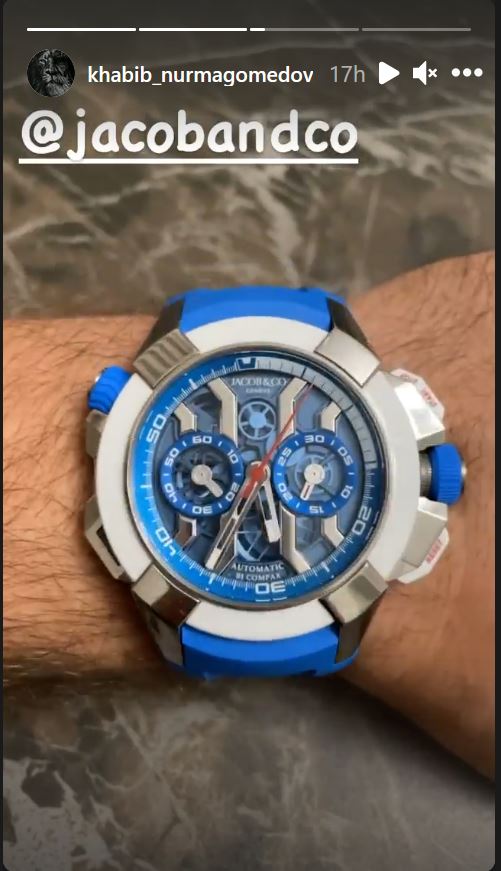 Khabib Nurmagomedov also has a Jacob and Co watch