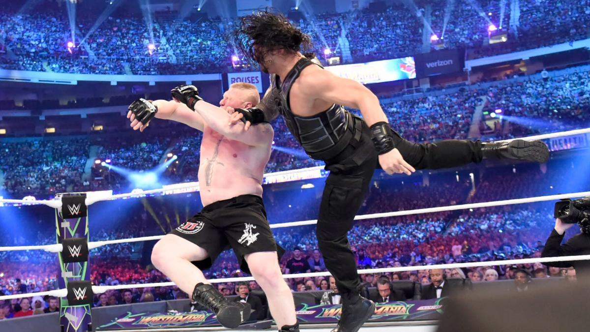 Brock Lesnar and Roman Reigns have met at WrestleMania 34