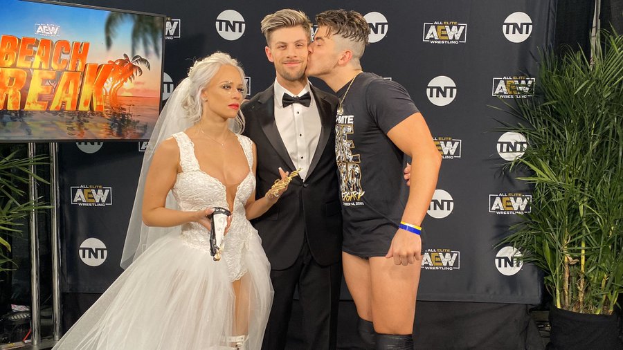 Kip Sabian and Penelope Ford got married on AEW
