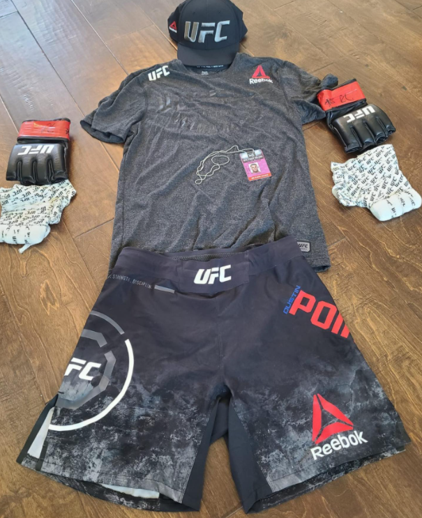 Dustin Poirier auctioned off his UFC 257 fight kit to help the Good Fight Foundation. (Image Credits: The Good Fight website)