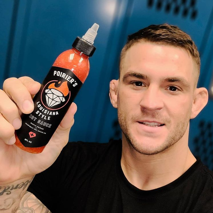 Dustin Poirier is in the hot sauce business with his Poirier's Louisiana Style Hot Sauce.
