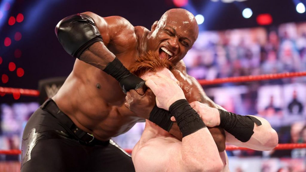 Bobby Lashley took on Sheamus on RAW this week. (WWE)