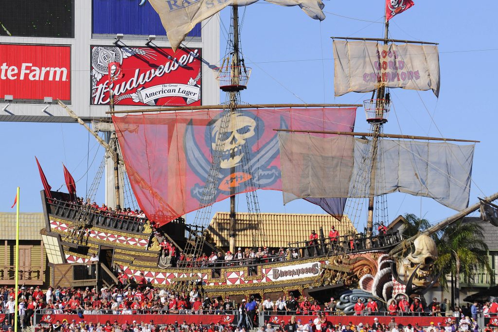 The Pirate Ship at the Raymond James stadium. (imago Images)