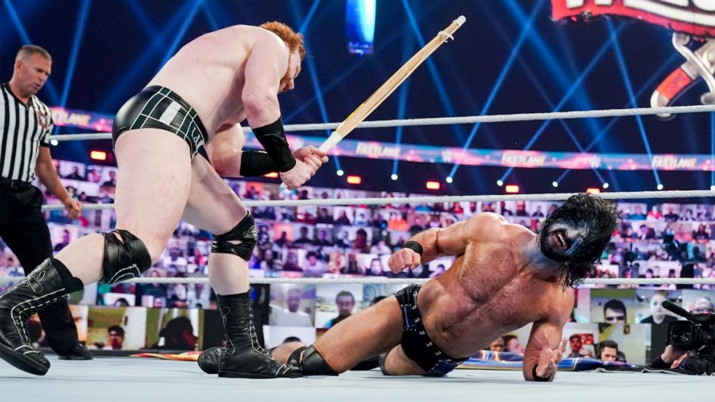 Sheamus and Drew McIntyre at Fastlane