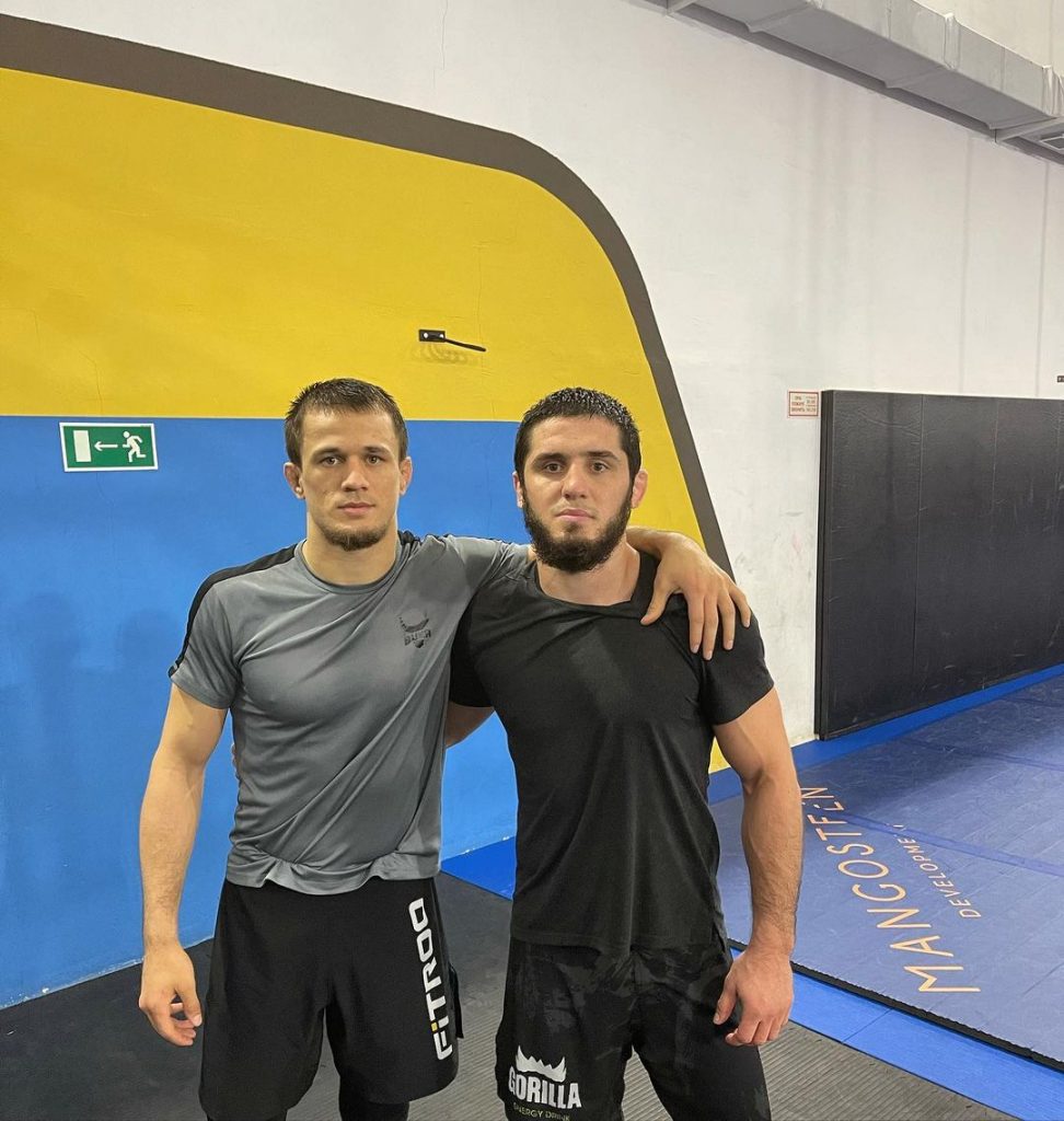 Usman Nurmagomedov with Islam Makhachev