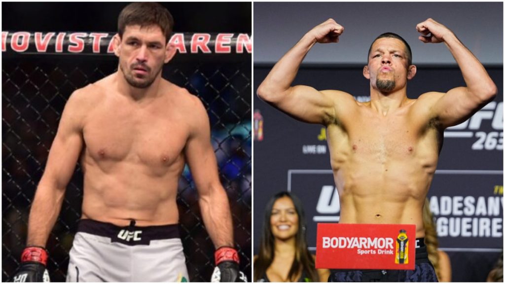 Demian Maia and Nate Diaz