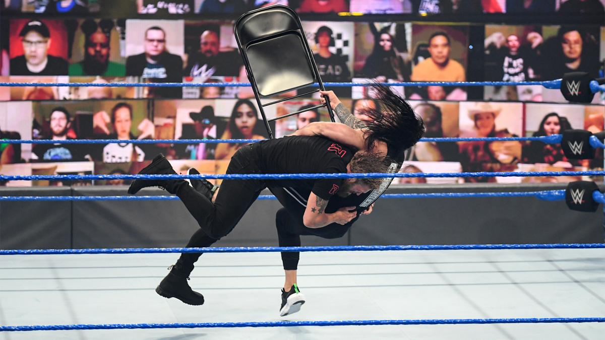 Edge returned on SmackDown to spear Roman Reigns