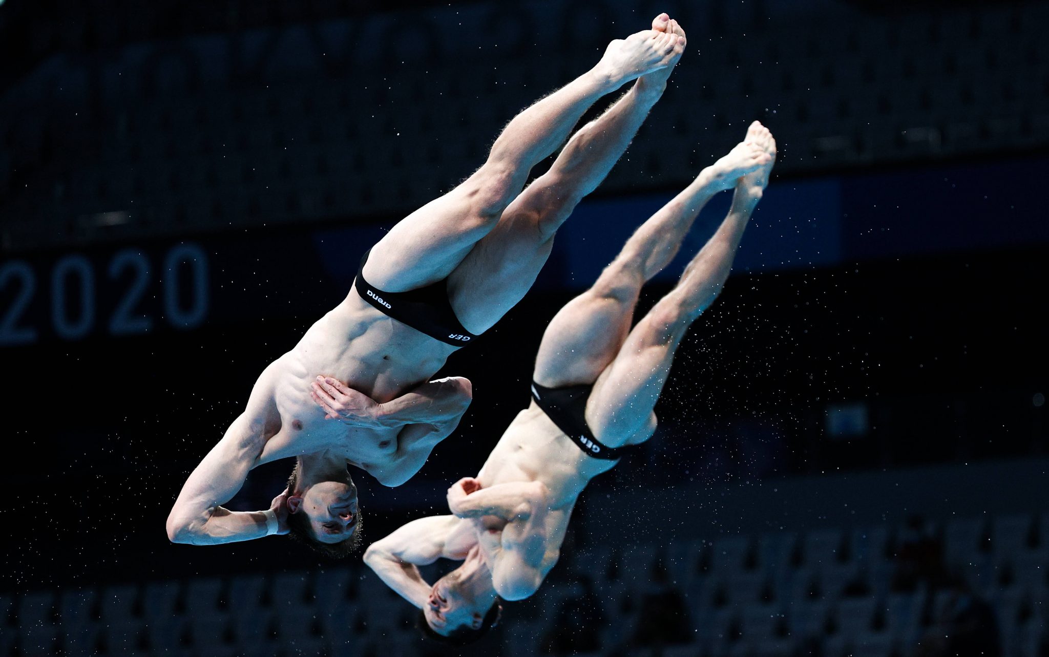How deep is an actualsized Olympic Games diving pool?