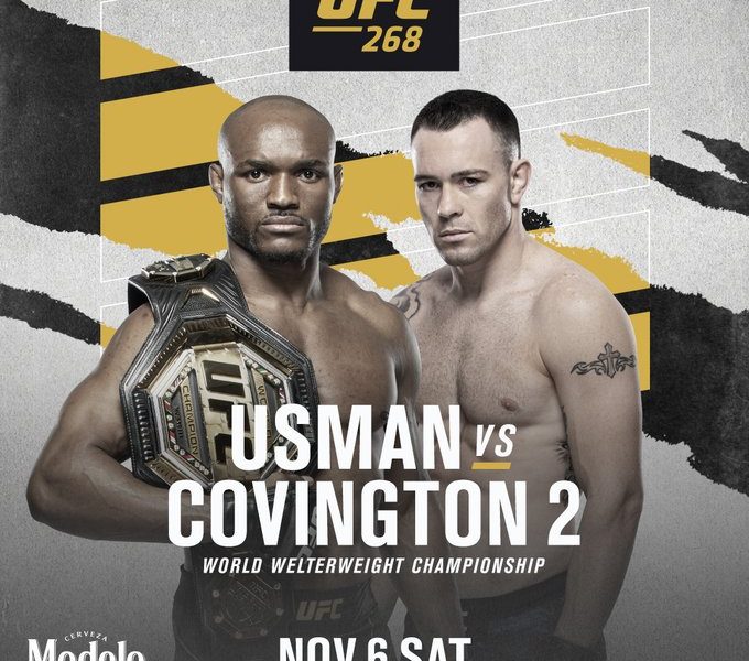 Kamaru Usman vs Colby Covington is the main event of the UFC 268 event