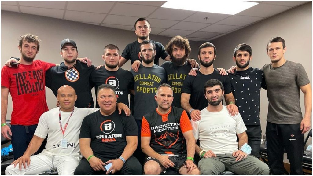 Khabib Nurmagomedov and his team