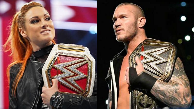 Becky Lynch and Randy Orton