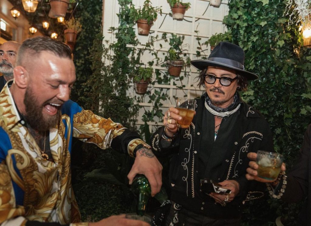 Conor McGregor and Johnny Depp