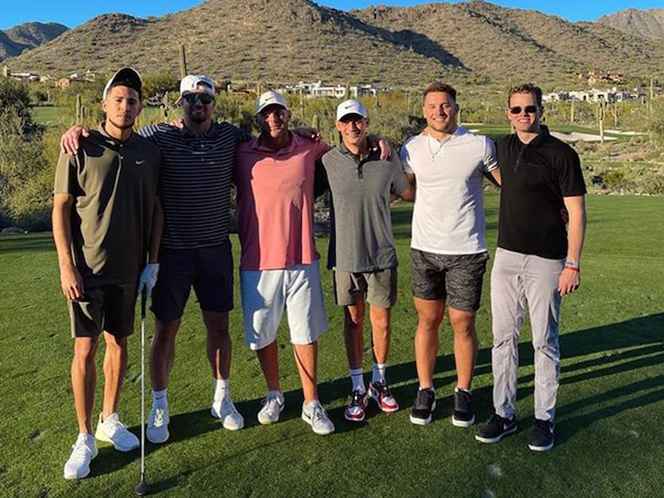 NFL x NBA stars meet for golf session