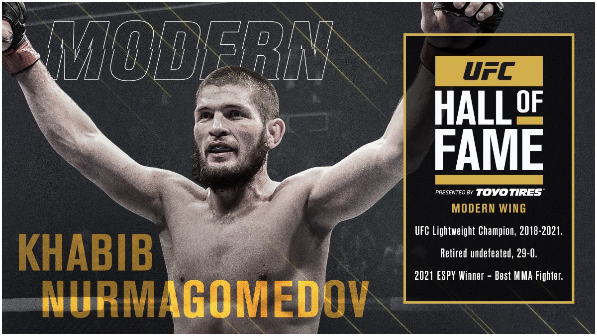 Khabib Nurmagomedov Hall of Fame 2022