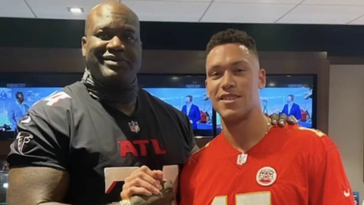 Shaq and Aaron Judge